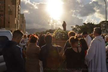 Procesión religiosa por el Valle de Jinámar-Telde (Foto F.J. Santana)